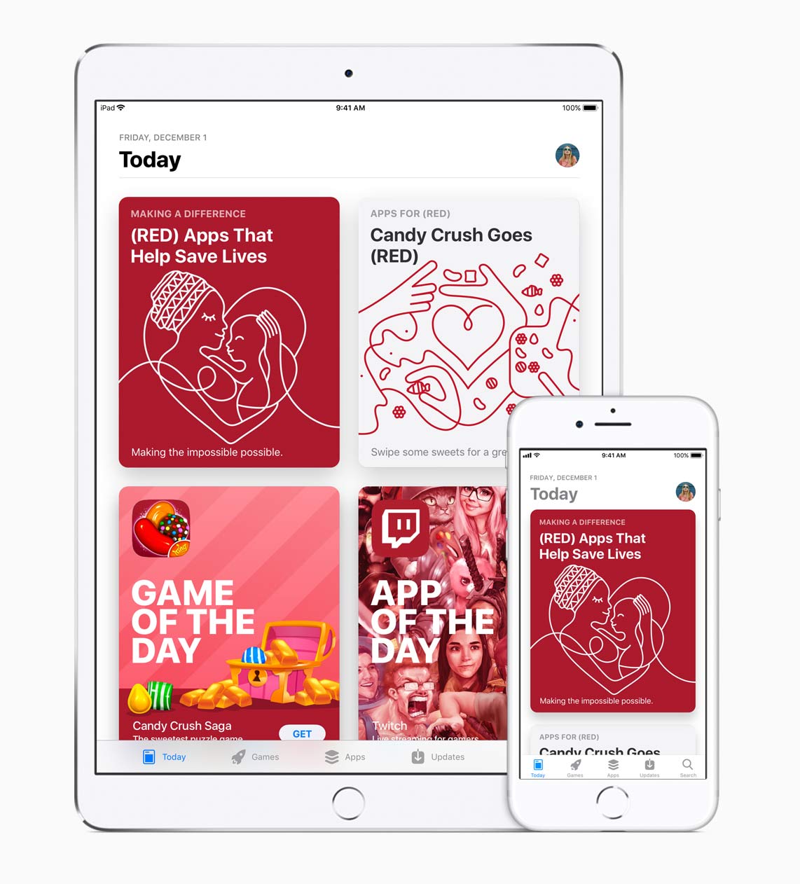 The App Store goes Red for World Aids Day The App Store goes Red for World Aids Day