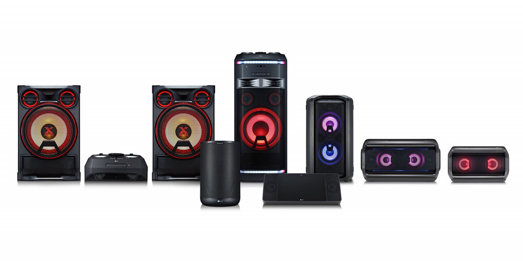 LG's XBoom range of speakers for 2018