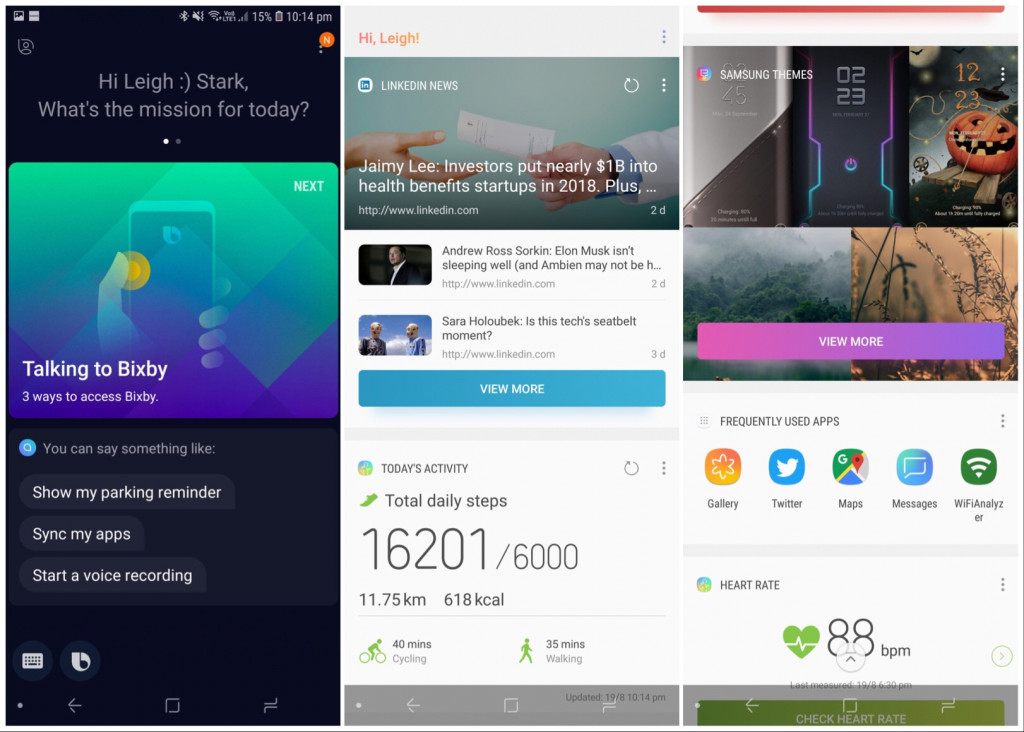 Samsung Galaxy Note 9 and Bixby