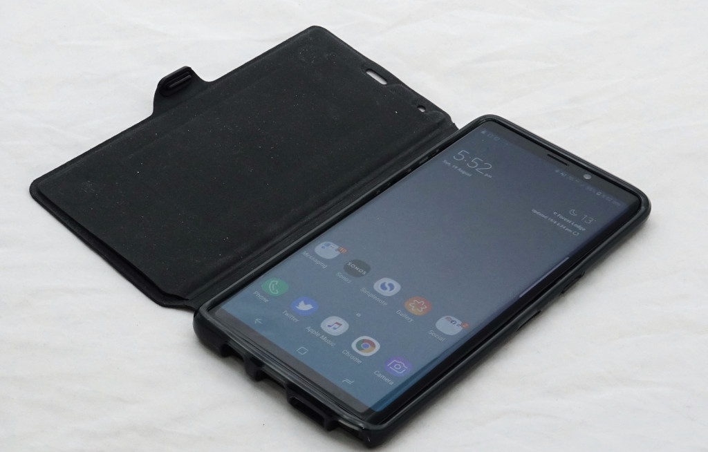 Samsung's Galaxy Note 9 with a Galaxy Note 8 case