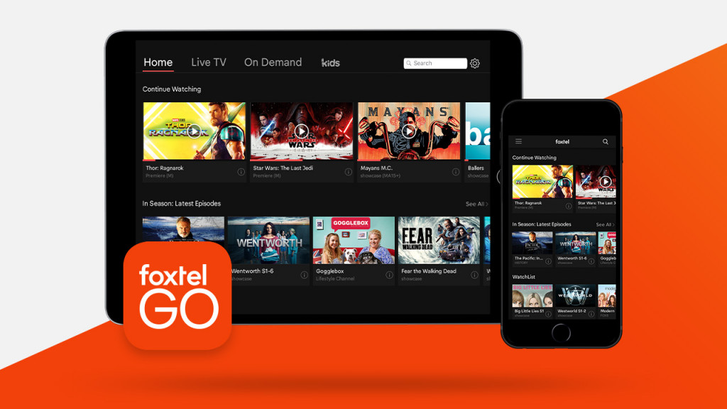 Foxtel Go with streaming support