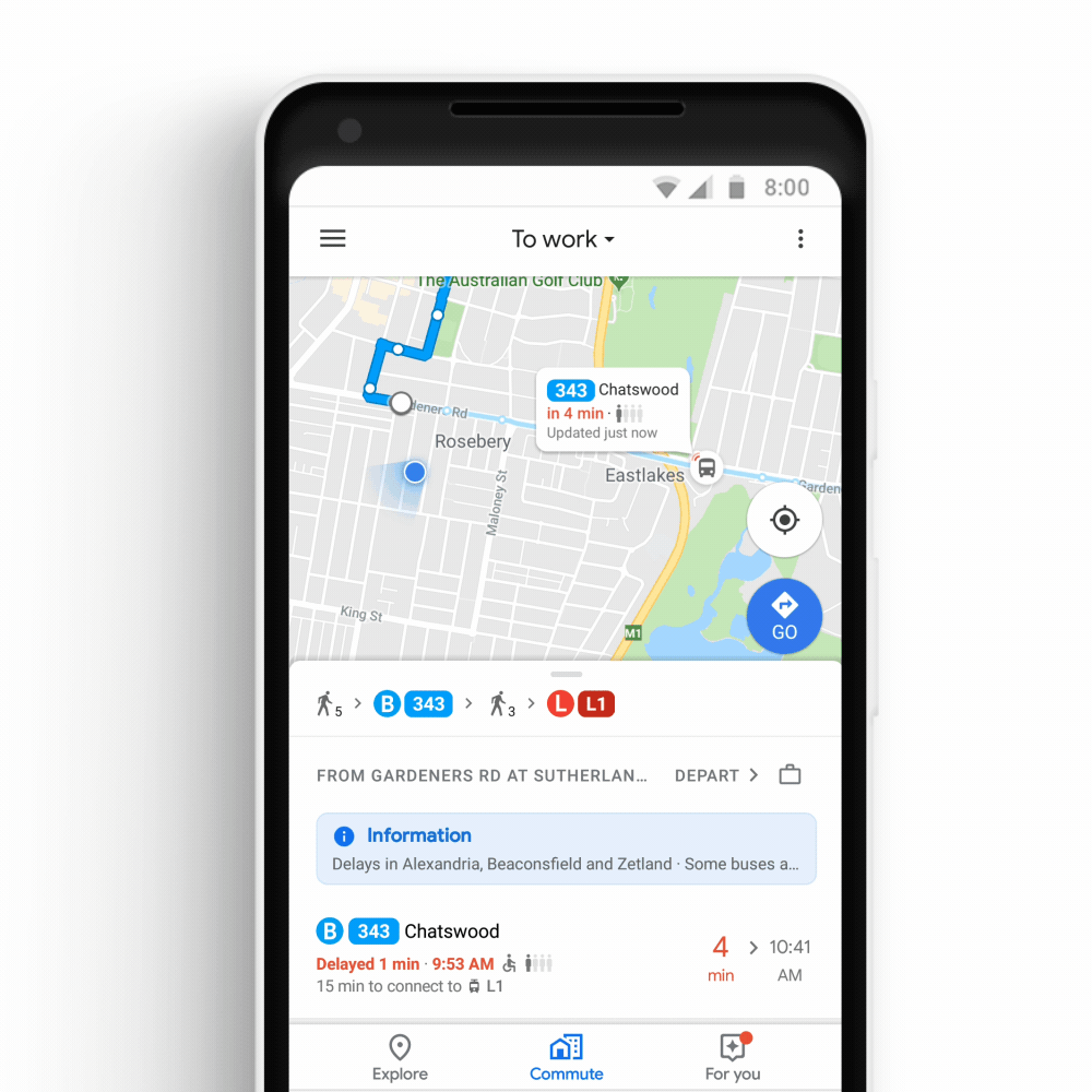 Google's real-time bus additions to Maps