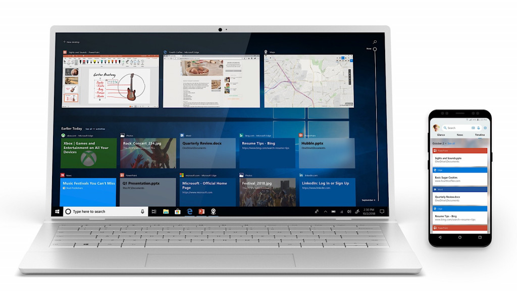 Microsoft's Windows 10 October update links phone to Windows PC