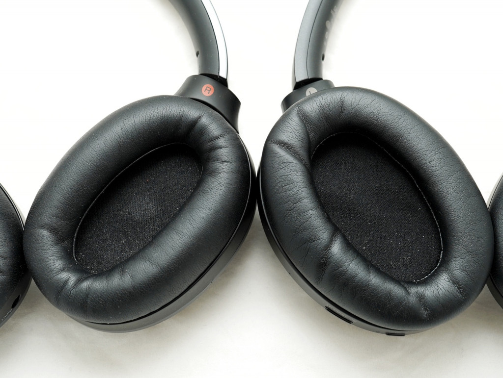 Sony's WH-1000XM2 (left) compared with the WH-1000XM3 (right)