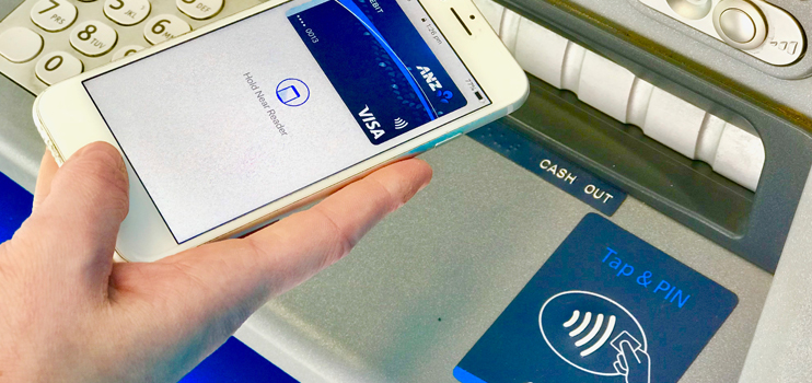 Apple Pay at an ANZ ATM