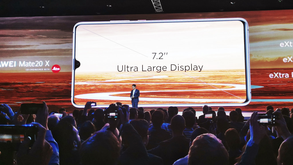 Richard Yu at the launch of the Huawei Mate 20 X