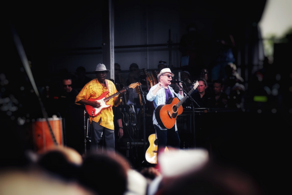 Live music concert, Paul Simon at Jazz Fest