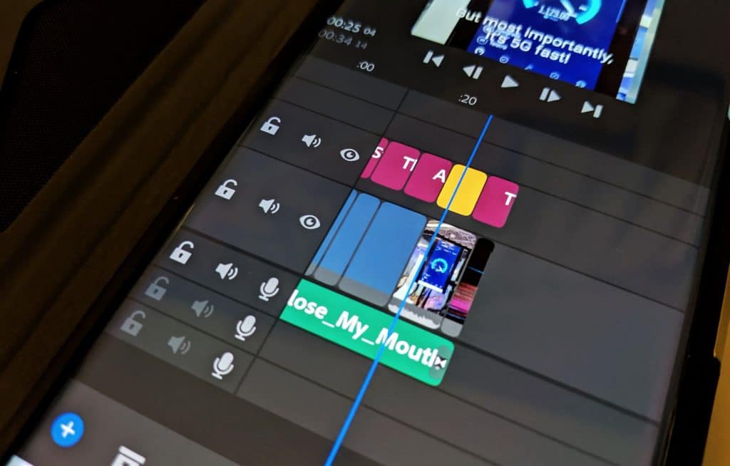 Adobe Premiere Rush on the Galaxy S10+