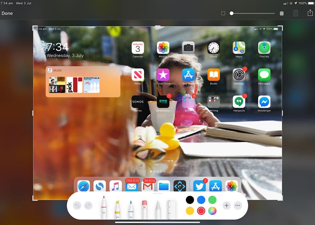 Screenshot editing has changed on iPadOS