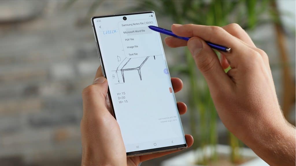Using the S-Pen with the Note 10