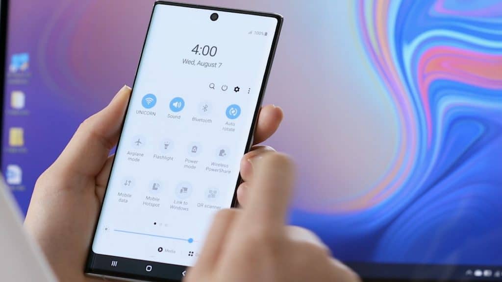 Linking a Note 10 to a Windows PC