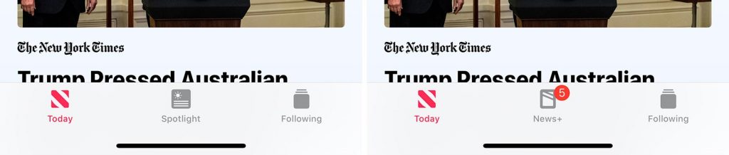 Apple News before News+ and after