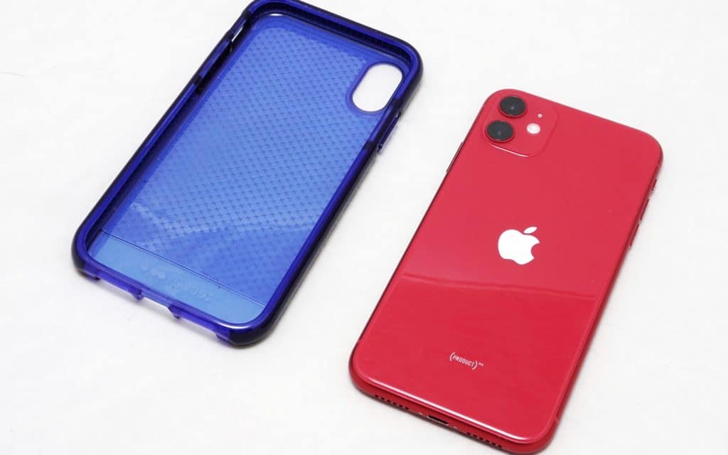 iPhone XR case with an iPhone 11