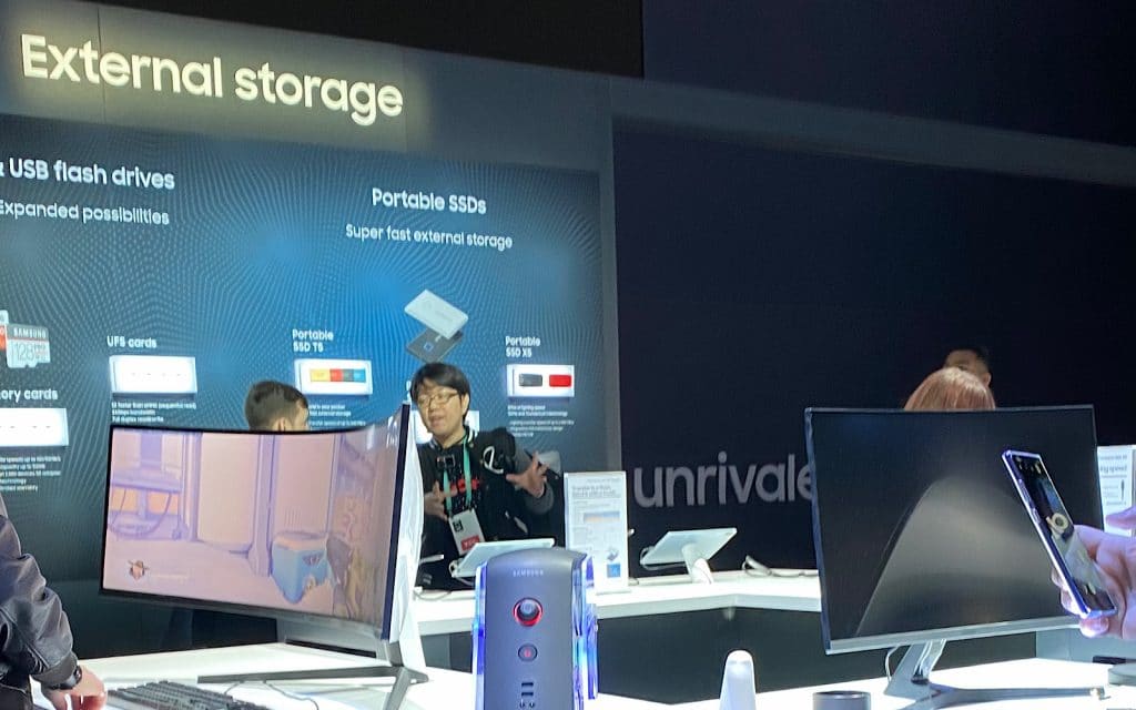 Samsung's SSD display at CES 2020