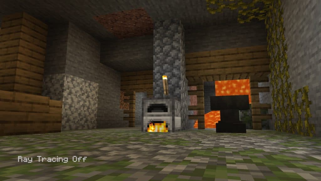 Xbox One Series X: Minecraft demo, raytracing off