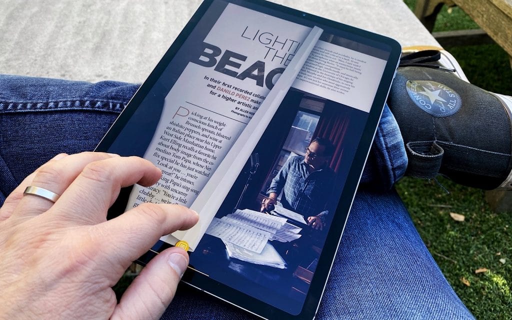 Readly on an iPad Pro with Jazz Times