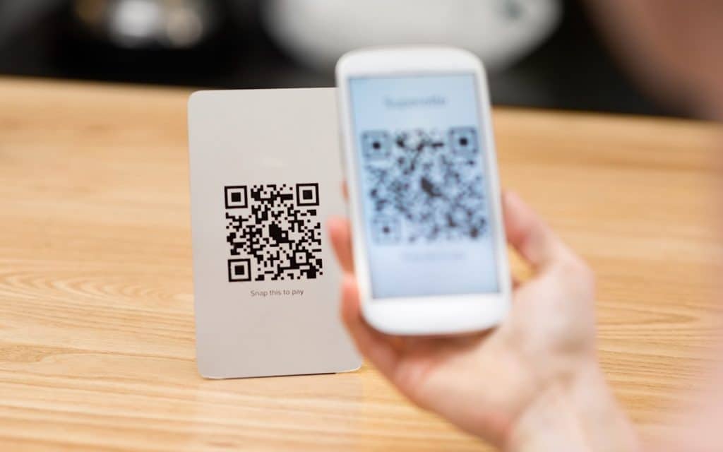 Scanning a QR code