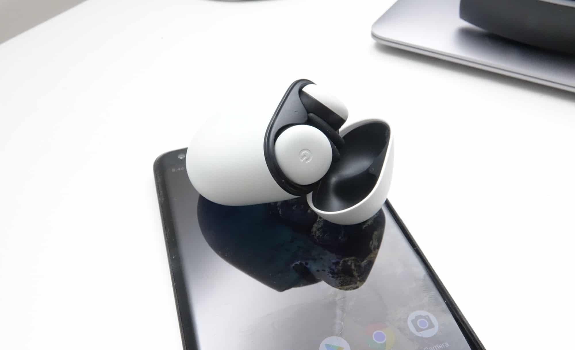 Google Pixel Buds on a Pixel 2 phone