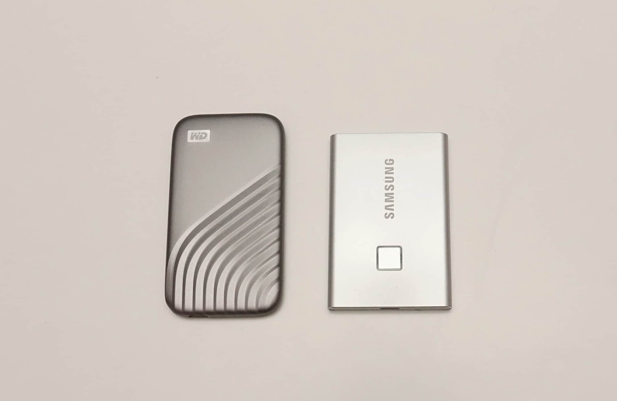 WD My Passport SSD vs Samsung T7 Touch SSD