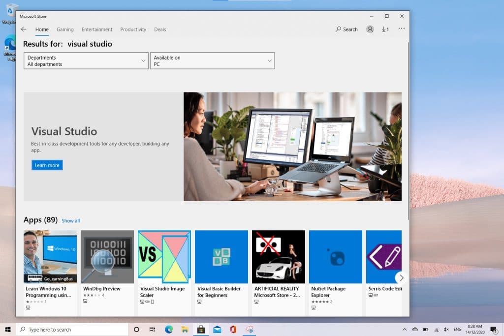 Apps missing on Windows 10 S