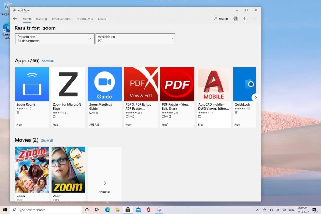 Apps missing on Windows 10 S