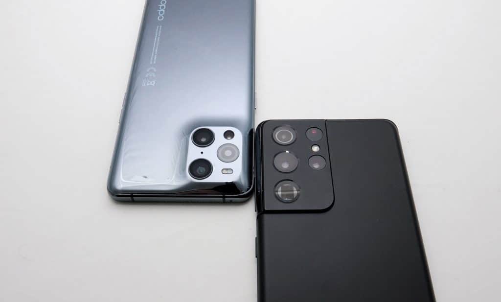 Samsung Galaxy Oppo Find X3 Pro vs Samsung Galaxy S21 UltraS21 Ultra vs Oppo Find X3 Pro