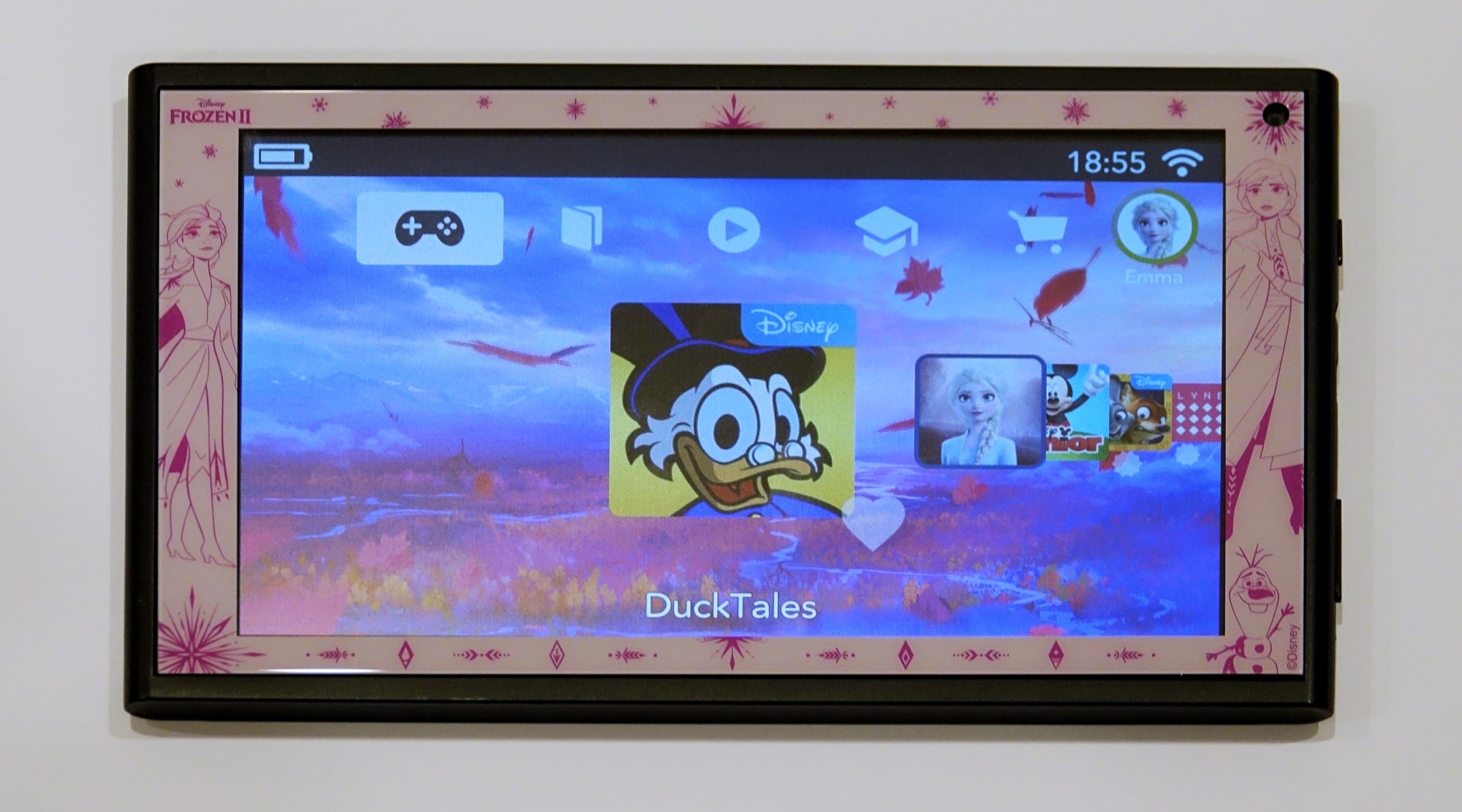 Games on the Pebble Gear Disney themed-tablet