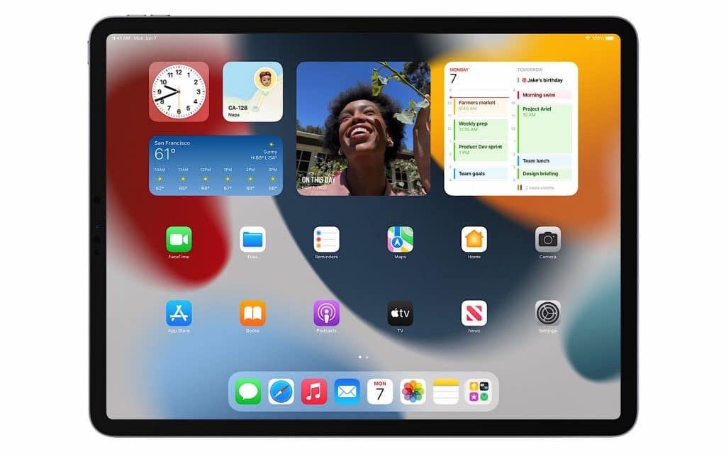Widgets on iPadOS 15