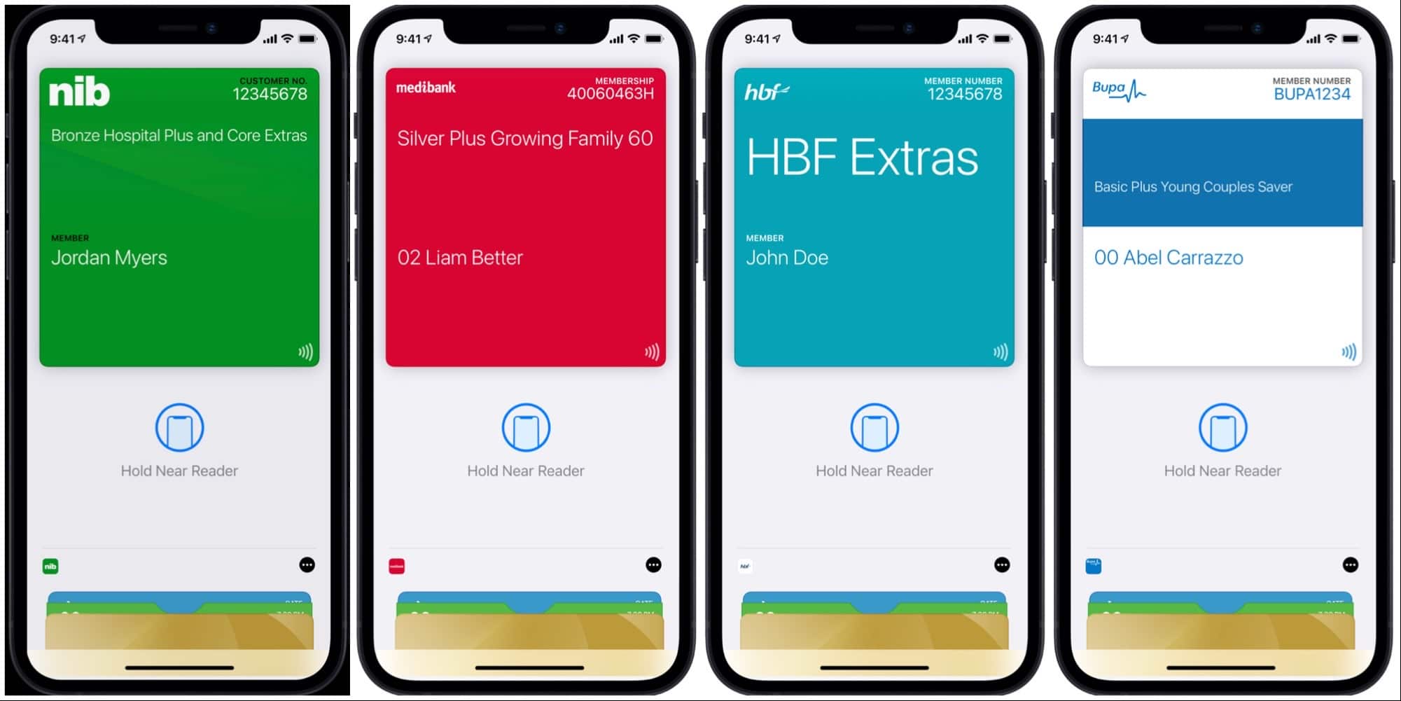 Health insurance cards on the iPhone in Australia