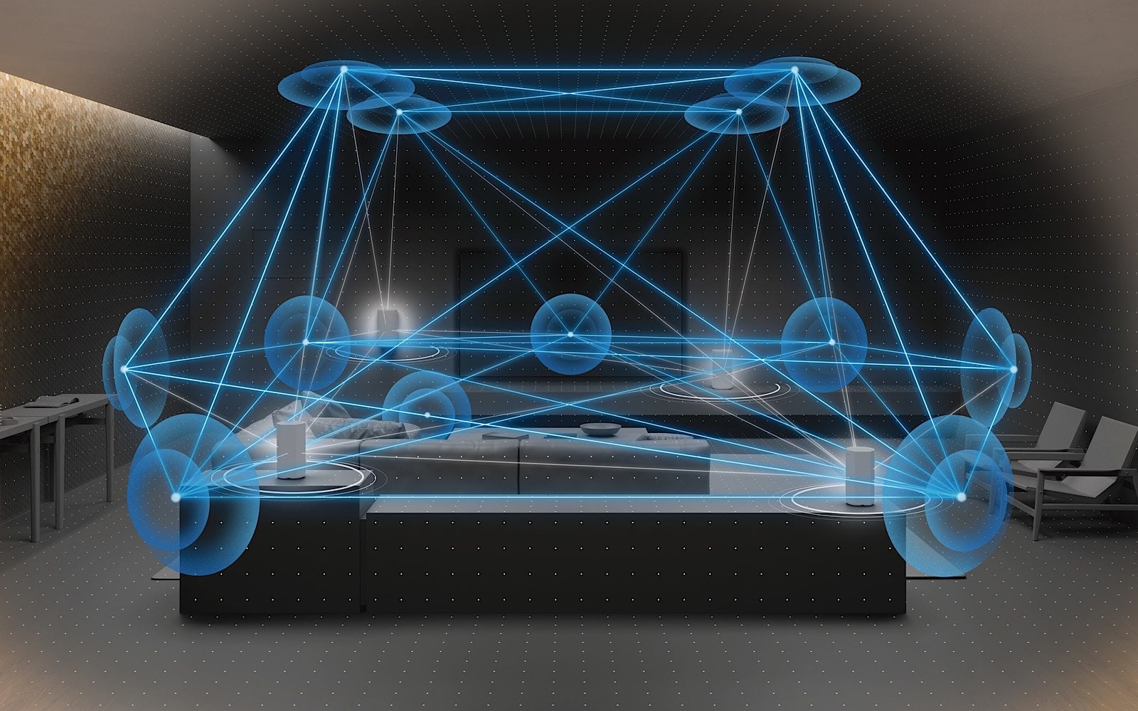 How the Sony A9 bounces sound to create invisible speakers of sorts.