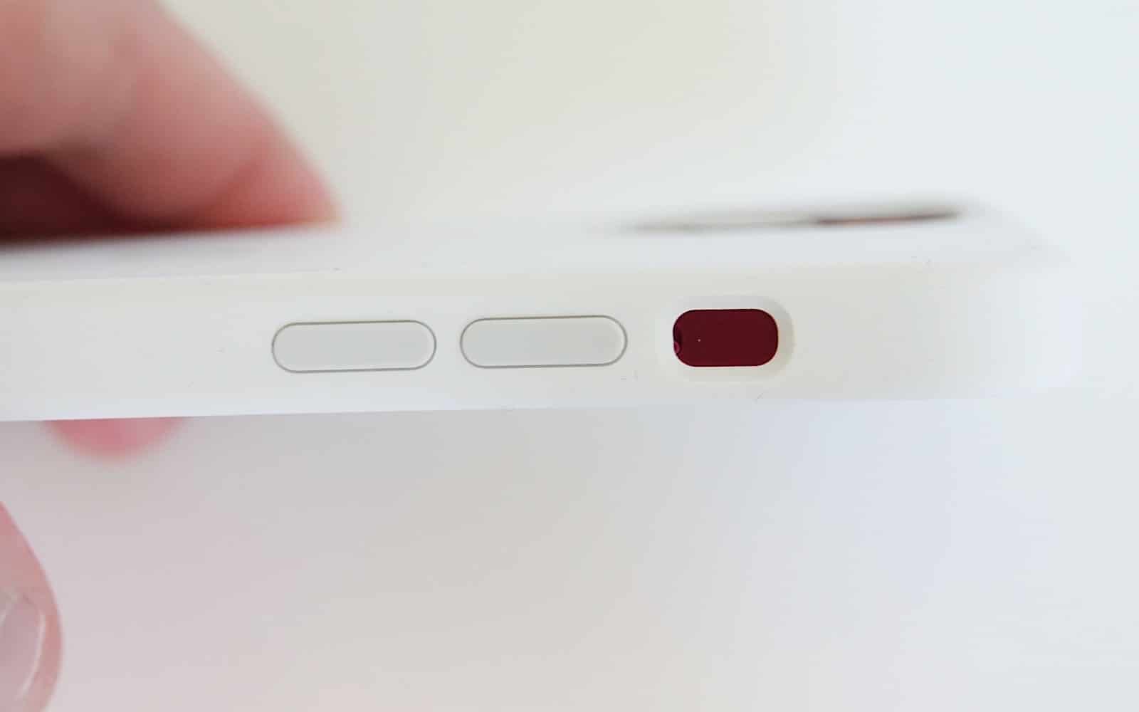 An iPhone 13's buttons do not line up with an iPhone 12 case.