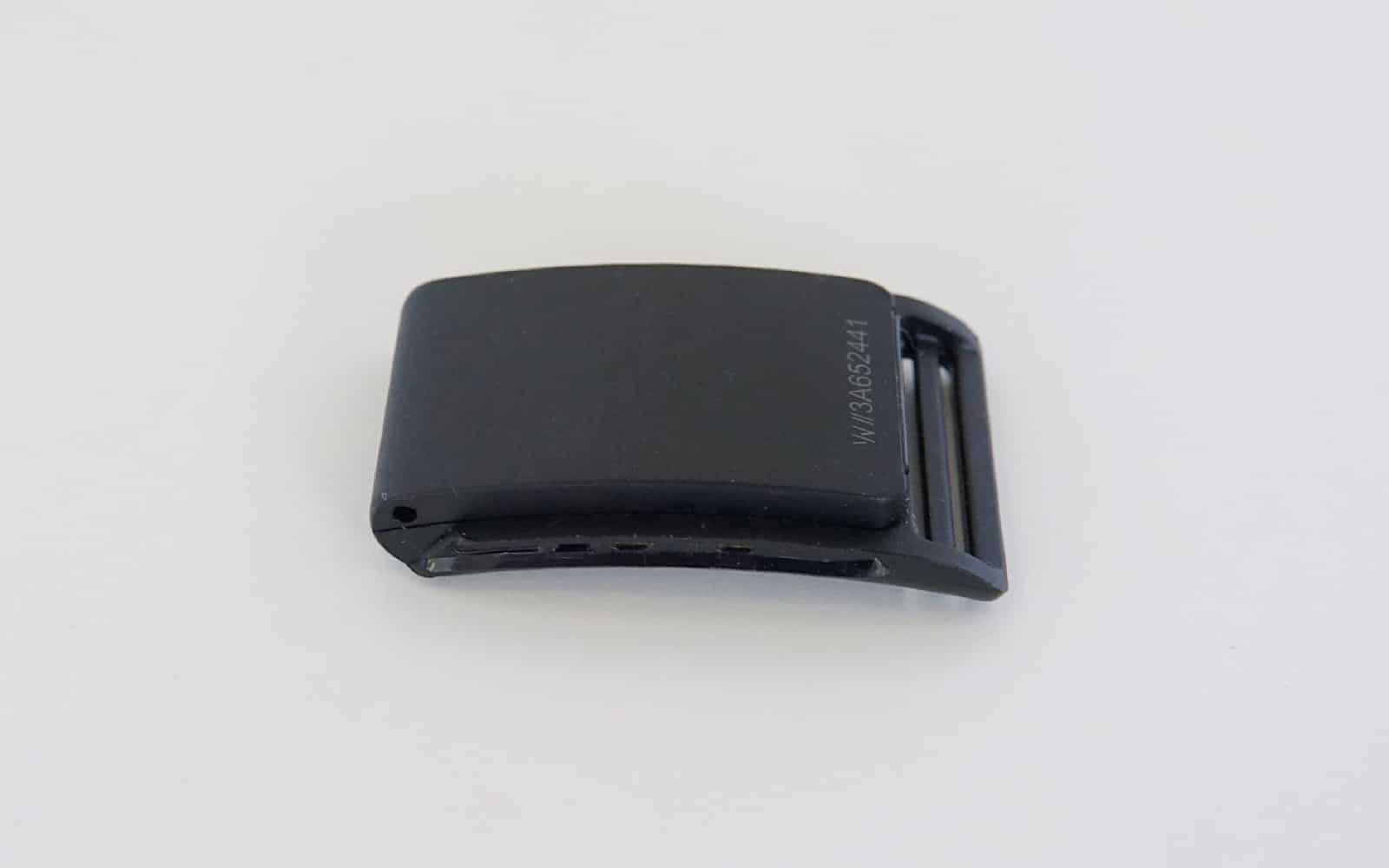 The Whoop 3.0 strap unit is a small flat box.