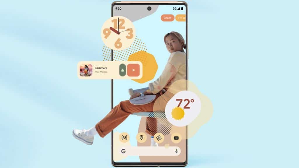Google previews the look of the Pixel 6 with Android 12