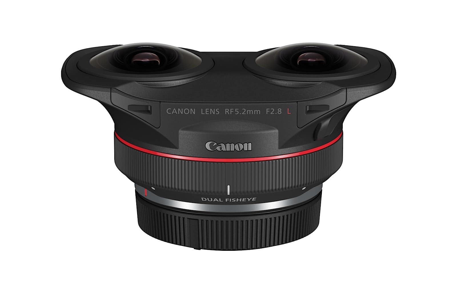 Canon RF 5.2mm F2.8 dual fisheye lens for 3D and VR filmmaking