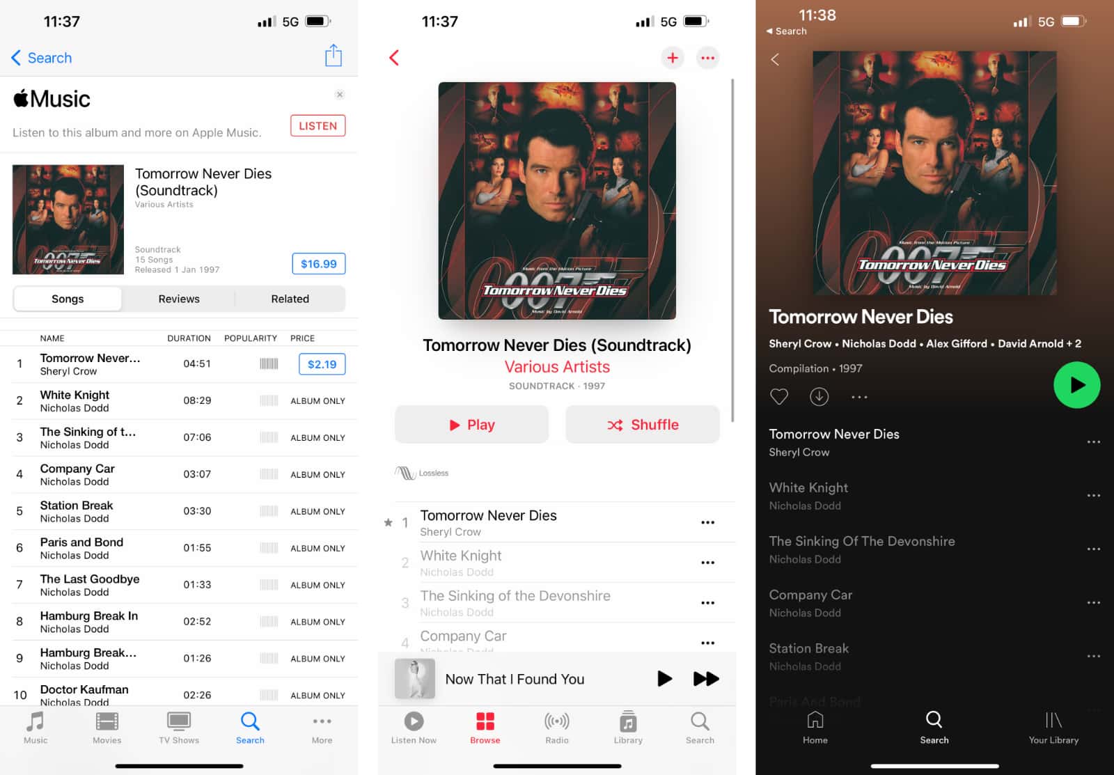 You can find this album for purchase on iTunes, but not on streaming services.