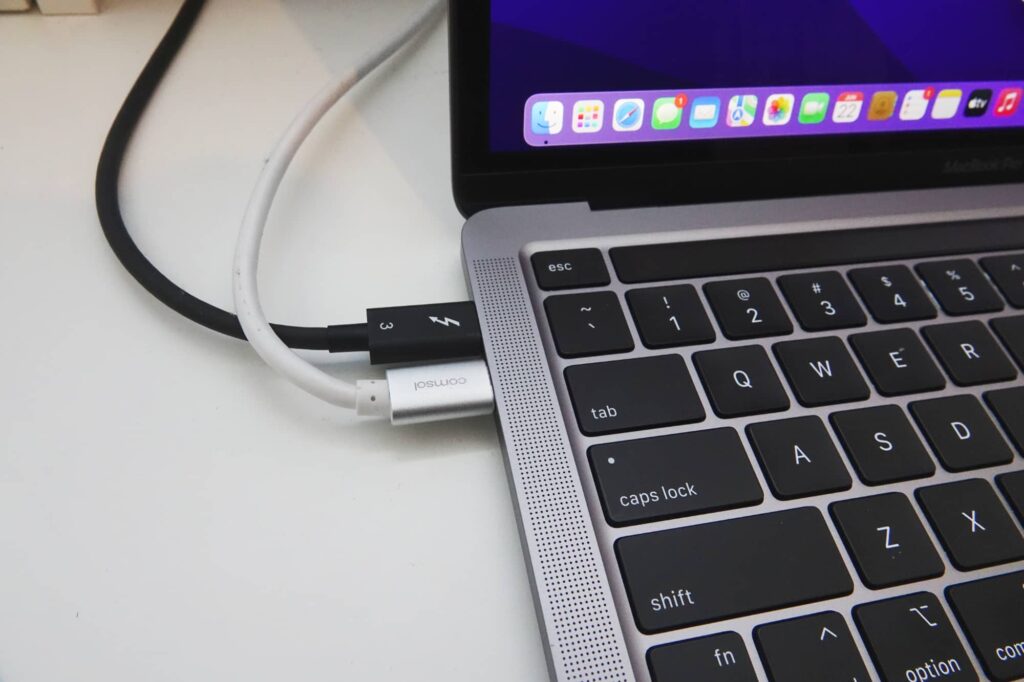 All ports used on the M2 MacBook Pro 13.