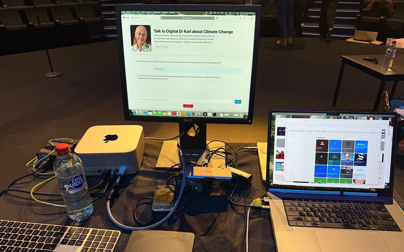 The gear used to show Digital Dr Karl