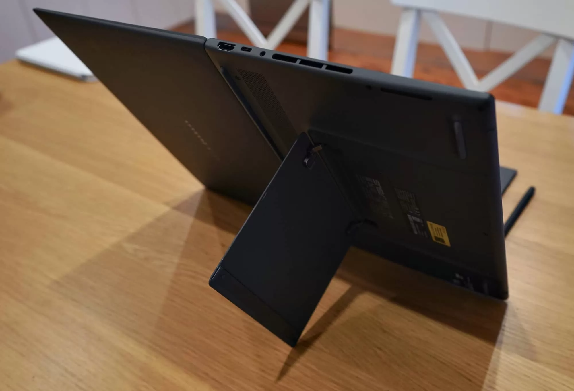The stand at the back helps make the Zenbook Duo that much more useful.